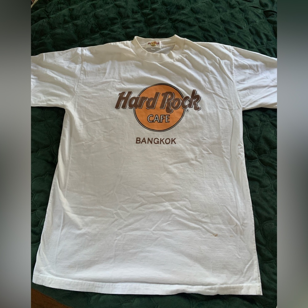 Hard Rock Cafe Real Vintage 3 100% Cotton T-shirts Bangkok Hong Kong Kowloon XL - Picture 2 of 16